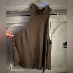 Lush Brown Sleeveless Tank Top